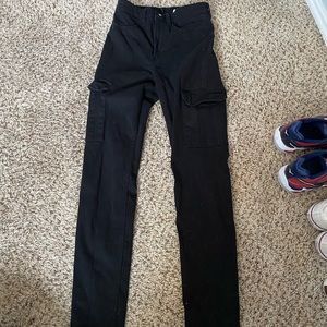 H&M black cargo pants
